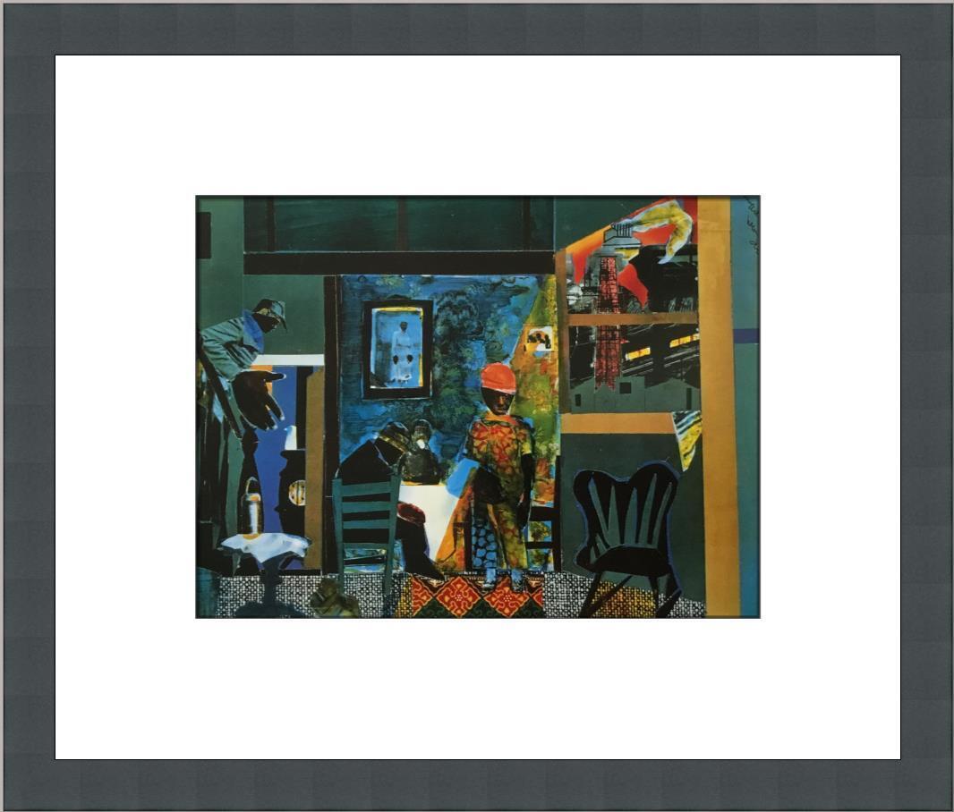 Romare Bearden Mill's Hand Lunch Bucket Custom Framed Print: Romare Bearden Mill's Hand Lunch Bucket Custom Framed Print Size: Medium Region Of Origin: United States Artist: Romare Bearden Production Technique: Offset Lithograph Framing: Matted & Framed Style: