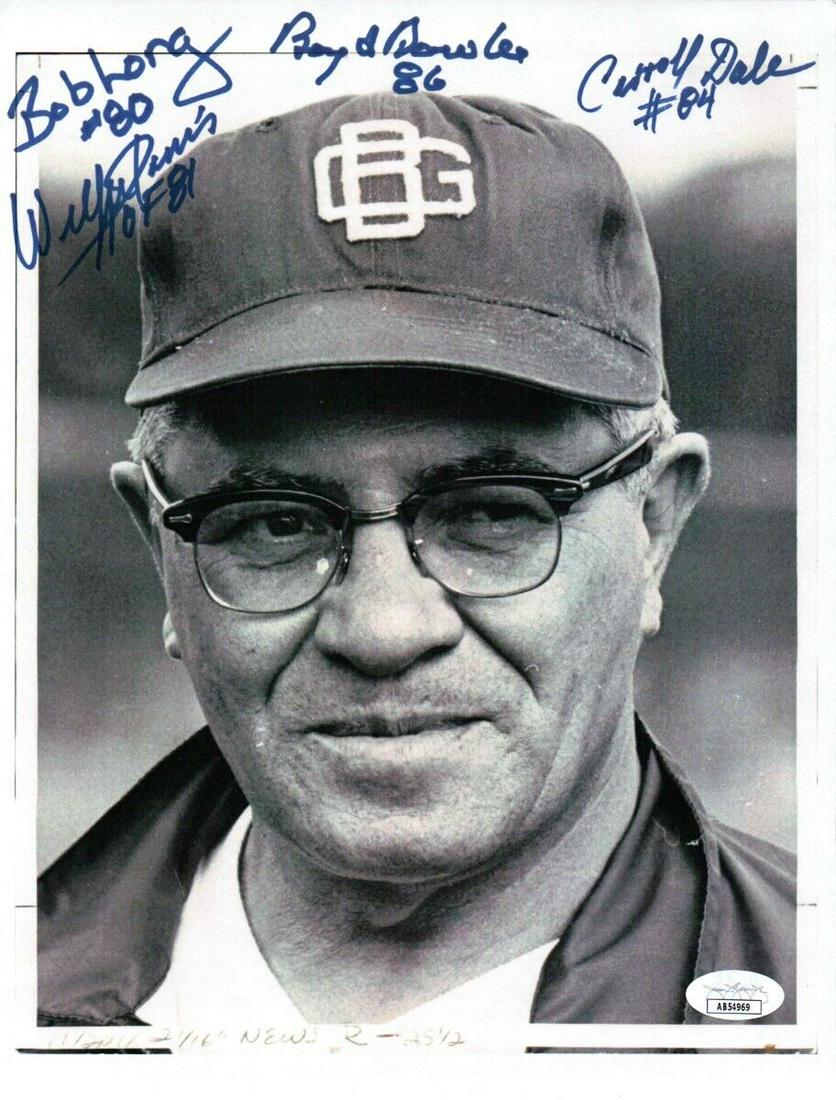 Boyd Dowler Carroll Dale Bob Long Willie Davis Signed 8.5X11 Photo JSA: Boyd Dowler Carroll Dale Bob Long Willie Davis Signed 8.5X11 Photo JSA Sport: Football-NFL Product: Photo Original/Reprint: Original Player: Boyd Dowler Carroll Dale Bob Long Team: Green Bay Packers A