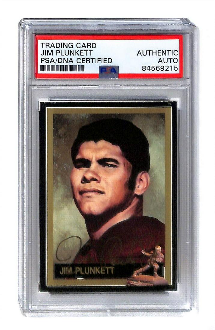 Jim Plunkett Signed 1991 Heisman Collection Autographed Stanford PSA: Jim Plunkett Signed 1991 Heisman Collection Autographed Stanford PSA Sport: Football Product: Card Original/Reprint: Original Team: Stanford Cardinal Player: Jim Plunkett Autograph Authentication: Pro