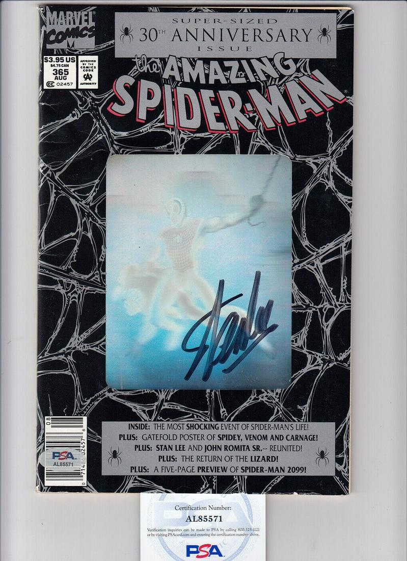 Stan Lee Signed 30th Anniversary Spider-Man Comic Book Autographed PSA/DNA: Stan Lee Signed 30th Anniversary Spider-Man Comic Book Autographed PSA/DNA Artist/Writer: Stan Lee Character: Spider-Man Signed By: Stan Lee Tradition: US Comics Signed: Yes Publisher: Marvel Comics P