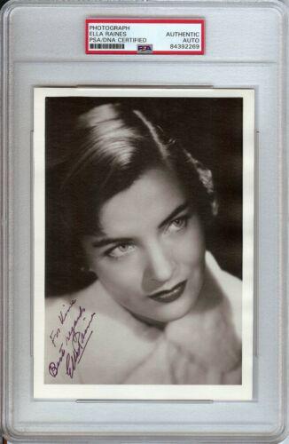 Ella Raines Signed Autographed 5X7 Photo Legendary Actress PSA/DNA: Ella Raines Signed Autographed 5X7 Photo Legendary Actress PSA/DNA Industry: Movies Object Type: Photograph Original/Reproduction: Original Autograph Authentication: Professional Sports (PSA/DNA) Play