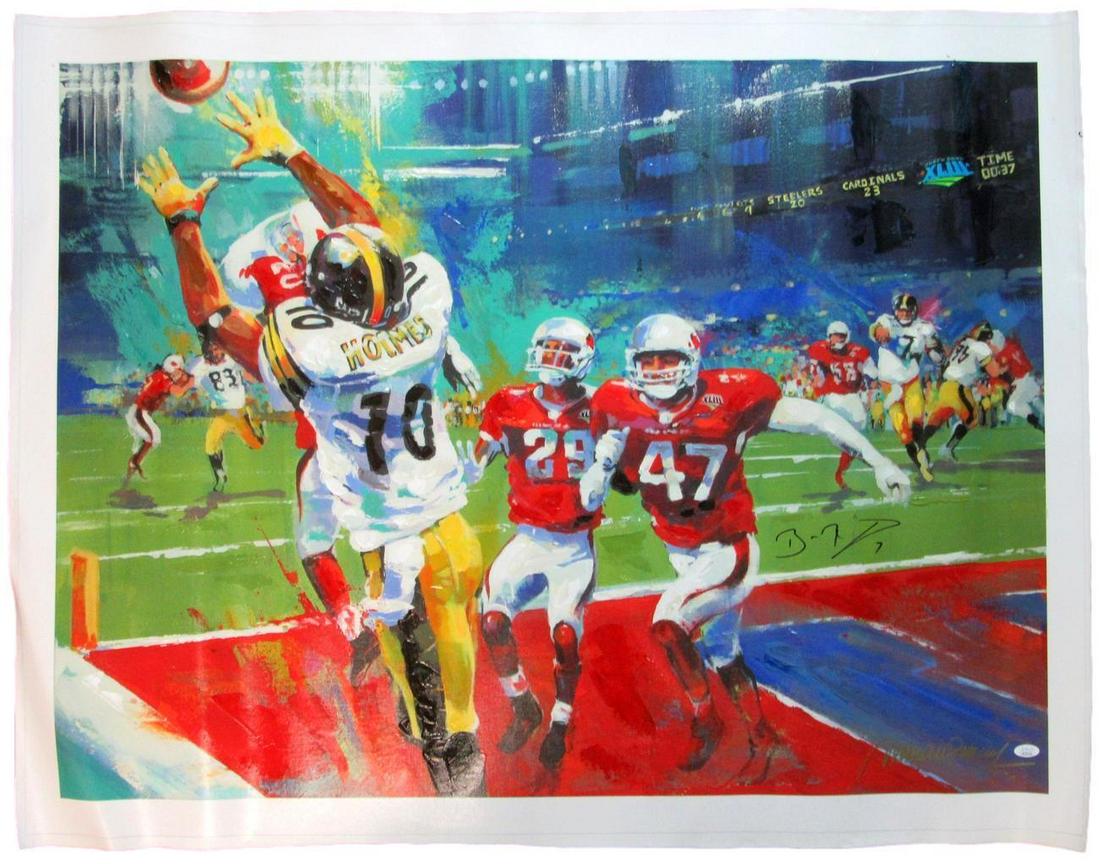 Ben Roethlisberger Steelers Signed LE Super Bowl XLIII Canvas Giclee JSA 154909: Ben Roethlisberger Steelers Signed LE Super Bowl XLIII Canvas Giclee JSA 154909 Sport: Football-NFL Product: Poster Original/Reprint: Original Team: Pittsburgh Steelers Autograph Authentication: JSA L