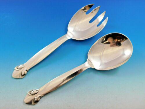 Bittersweet by Georg Jensen Sterling Silver Salad Serving Set 2pc 9": Bittersweet by Georg Jensen Sterling Silver Salad Serving Set 2pc 9" Bittersweet by georg jensenlovely sterling silver salad serving set measuring 9" in the pattern bittersweet by georg jensen. It is 