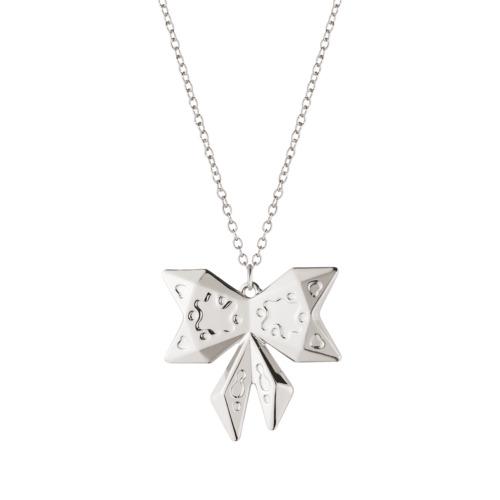 2022 Georg Jensen Christmas Holiday Ornament Bow Silver - New - 10020109: 2022 Georg Jensen Christmas Holiday Ornament Bow Silver - New - 10020109 Hanging from a light chain, the bow ornament is part of the 2022 christmas collectibles designed by sanne lund traberg, who too