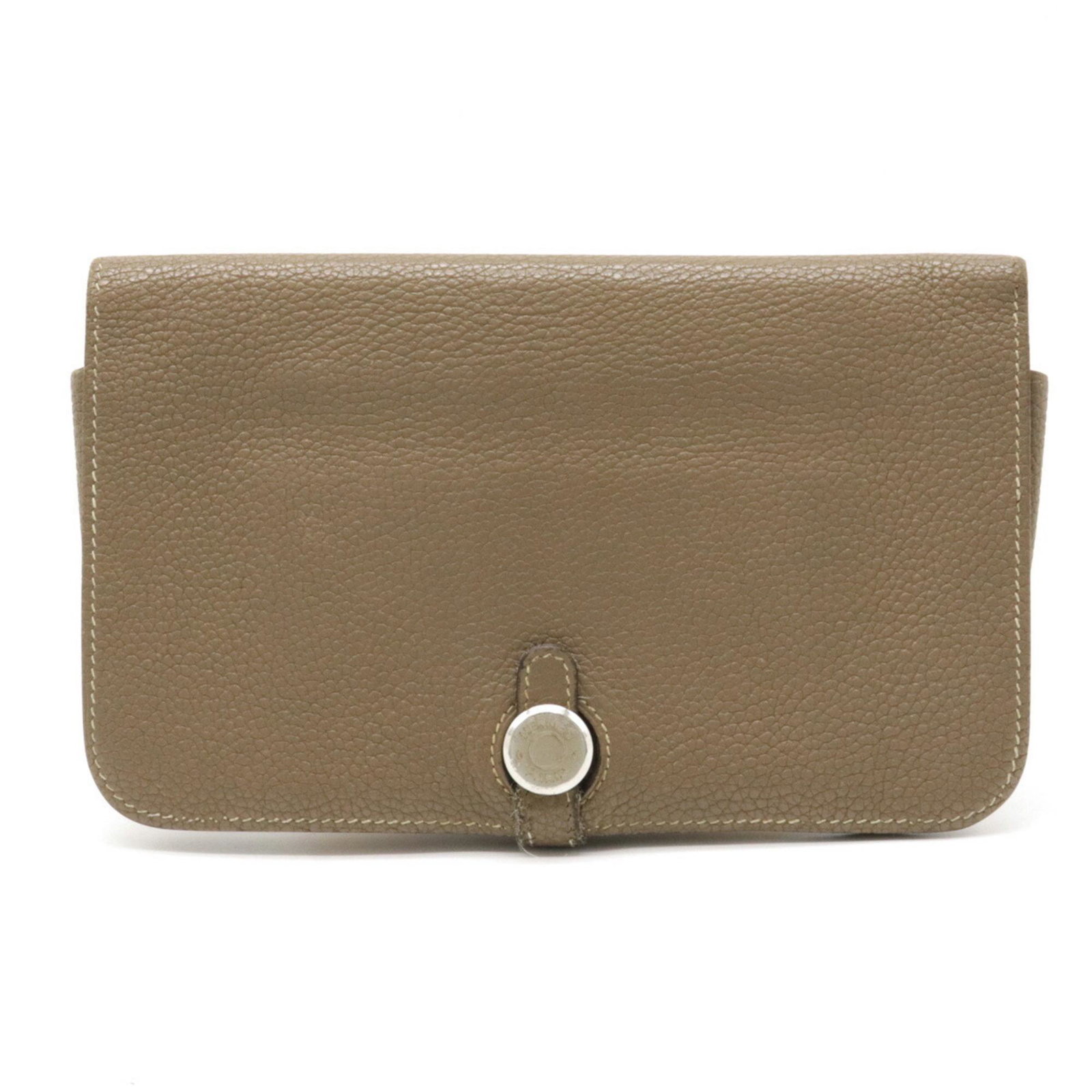 HERMES Hermes Dogon Duo GM Bifold Long Wallet Togo Leather Etoupe Greige #I Stamped: HERMES Hermes Dogon Duo GM Bifold Long Wallet Togo Leather Etoupe Greige #I Stamped Brand: Hermes Line: Dogon Duo Type: Long wallet (bi-fold) Gender: Women Material: Togo leather Togo leather: Color: 