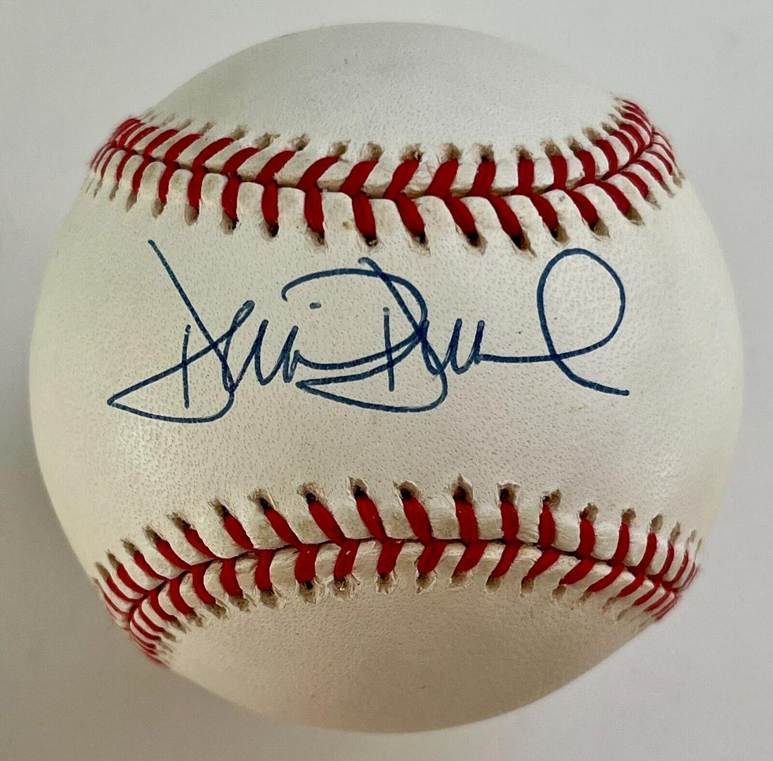 DAVID DUVALL (Golfer) signed Rawlings National League Baseball- (TU): DAVID DUVALL (Golfer) signed Rawlings National League Baseball- (TU) Sport: Baseball-MLB Player: Joe West Signed: Yes Original/Reprint: Original Product: Ball Team: None Event/Tournament: None None PL