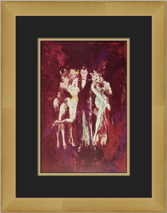 Leroy Neiman Heff and Bunnies Custom Framed Print (1 of 2)