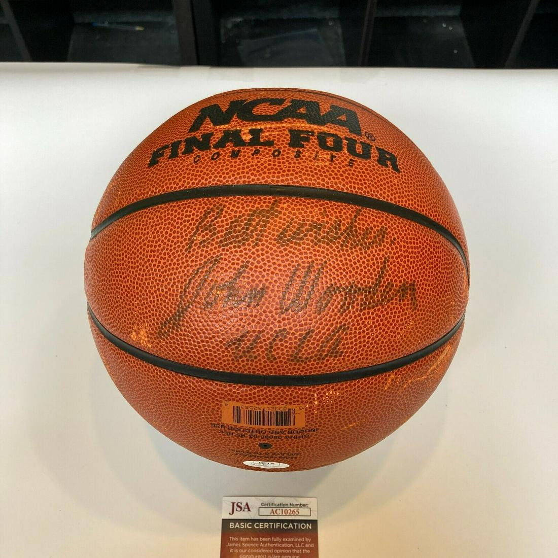 John Wooden UCLA Signed Wilson Official NCAA Basketball With JSA COA: John Wooden UCLA Signed Wilson Official NCAA Basketball With JSA COA Product: Ball Sport: Basketball-NBA Autograph Authentication: James Spence Authentication (JSA) Original/Reprint: Original Pre-Owne