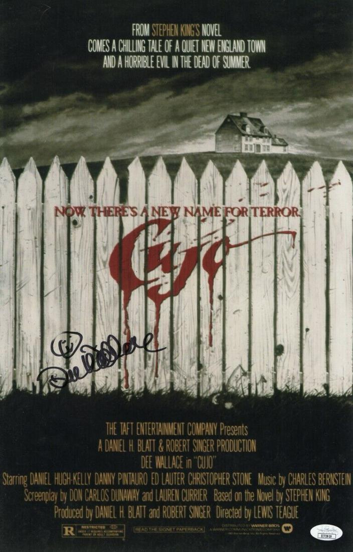 Dee Wallace Signed Autographed 11X17 Photo Cujo JSA: Dee Wallace Signed Autographed 11X17 Photo Cujo JSA Industry: Movies Object Type: Photograph Original/Reproduction: Original Signed By: Dee Wallace Autograph Authentication: James Spence (JSA) Player: