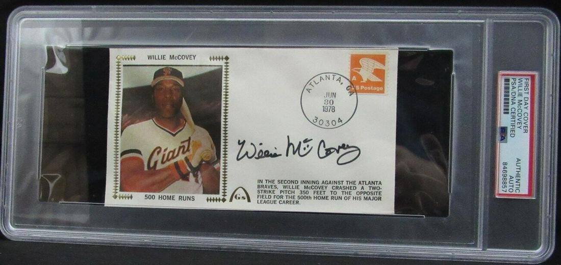 Willie McCovey HOF Autographed 1978 FDC First Day Cover SF Giants PSA/DNA: Willie McCovey HOF Autographed 1978 FDC First Day Cover SF Giants PSA/DNA Sport: Baseball-MLB Product: Misc Original/Reprint: Original Team: San Francisco Giants Autograph Authentication: PSA/DNA Leag