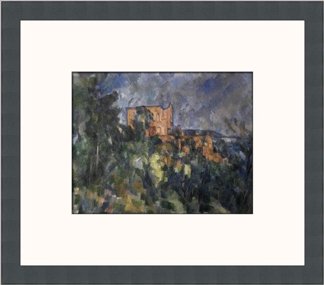 Paul Cezanne Chateau Noir Custom Framed Print: Paul Cezanne Chateau Noir Custom Framed Print Unit Of Sale: Single Piece Artist: Paul Cezanne Size: Medium Custom Bundle: No Item Length: 13 in Region Of Origin: United States Framing: Matted & Framed