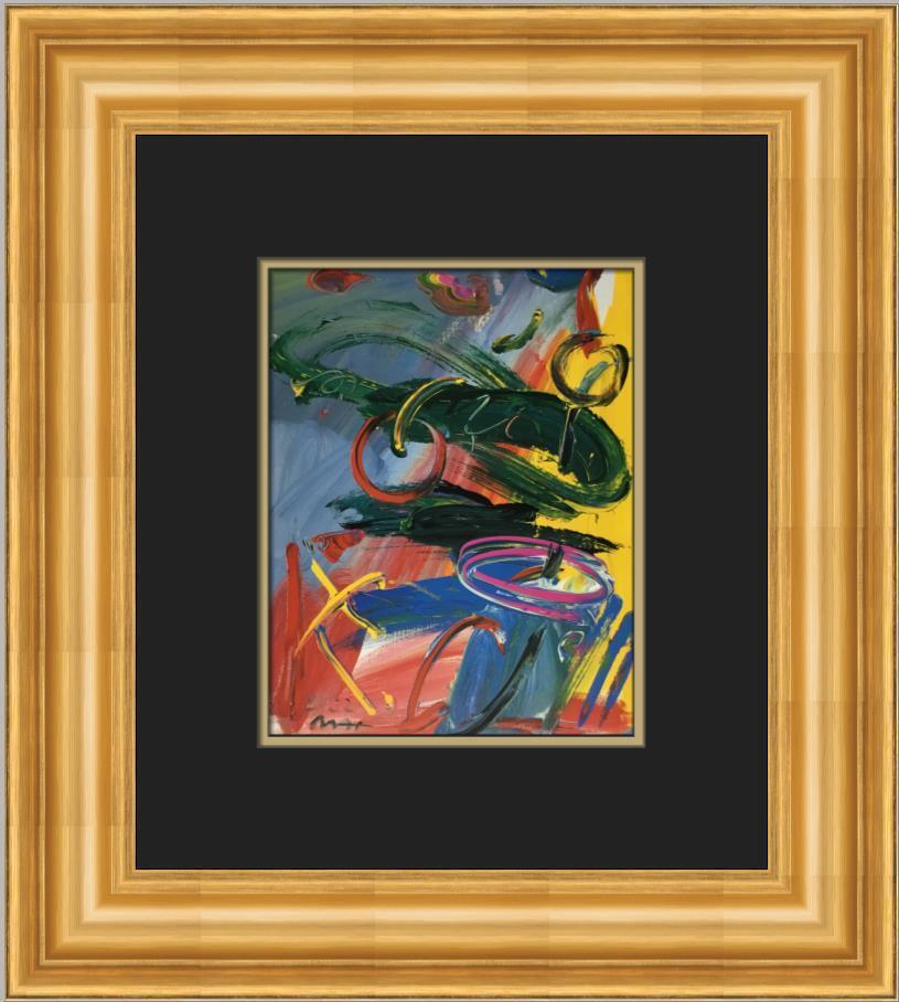 Peter Max Abstract Custom Framed Print: Peter Max Abstract Custom Framed Print Size: Medium Region Of Origin: United States Artist: Peter Max Production Technique: Lithography Framing: Matted & Framed Custom Bundle: No Style: Pop Art Item H