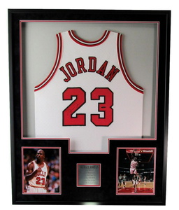 Michael Jordan Signed Mr. June Nike Pro Cut Chicago Bulls Framed