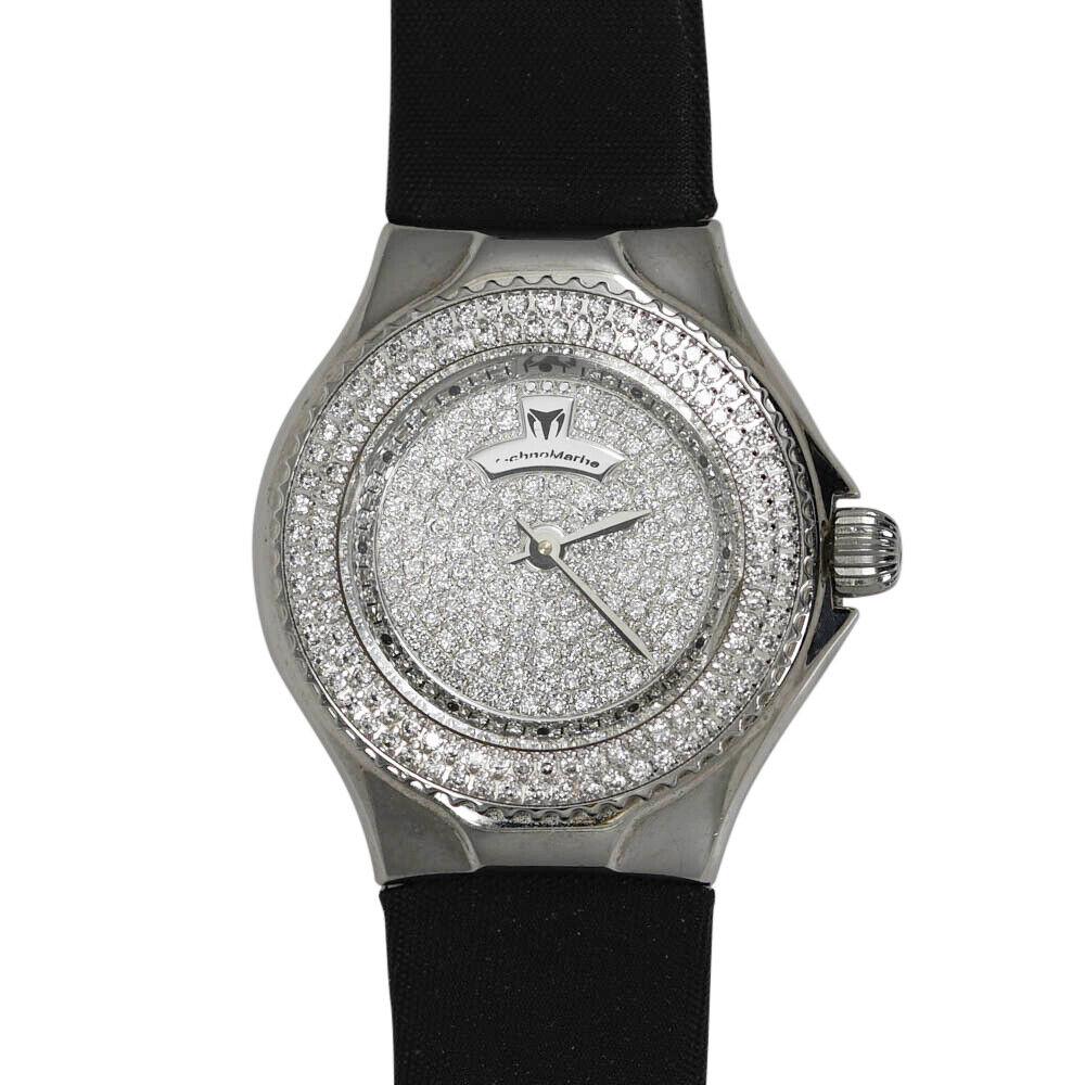 TechnoMarine Stainless Steel Watch Diamond Bezel & Dial Quartz: TechnoMarine Stainless Steel Watch Diamond Bezel & Dial Quartz Bezel Type: Diamond Case Size: 28mm Movement: Quartz Brand: TechnoMarine Style: Luxury Type: Wristwatch Shape: Round Seller Warranty: Yes