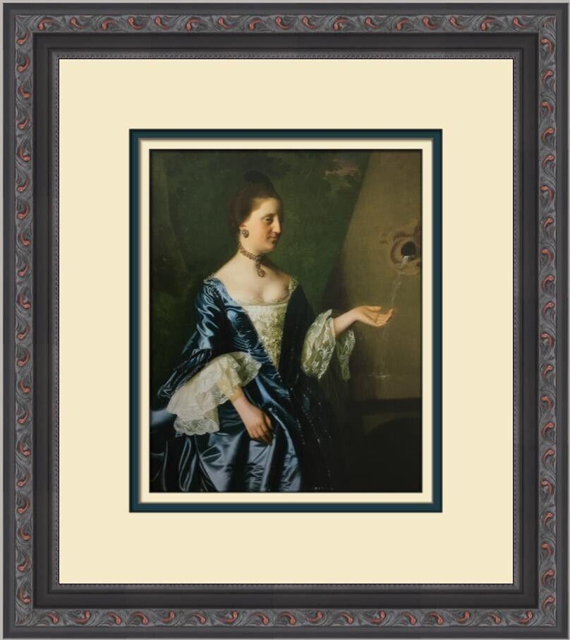 John Singleton Copley Portrait of Alice Hooper Custom Framed Print: John Singleton Copley Portrait of Alice Hooper Custom Framed Print Unit Of Sale: Single Piece Artist: John Singleton Copley Size: Medium Custom Bundle: No Item Length: 12 in Region Of Origin: United S