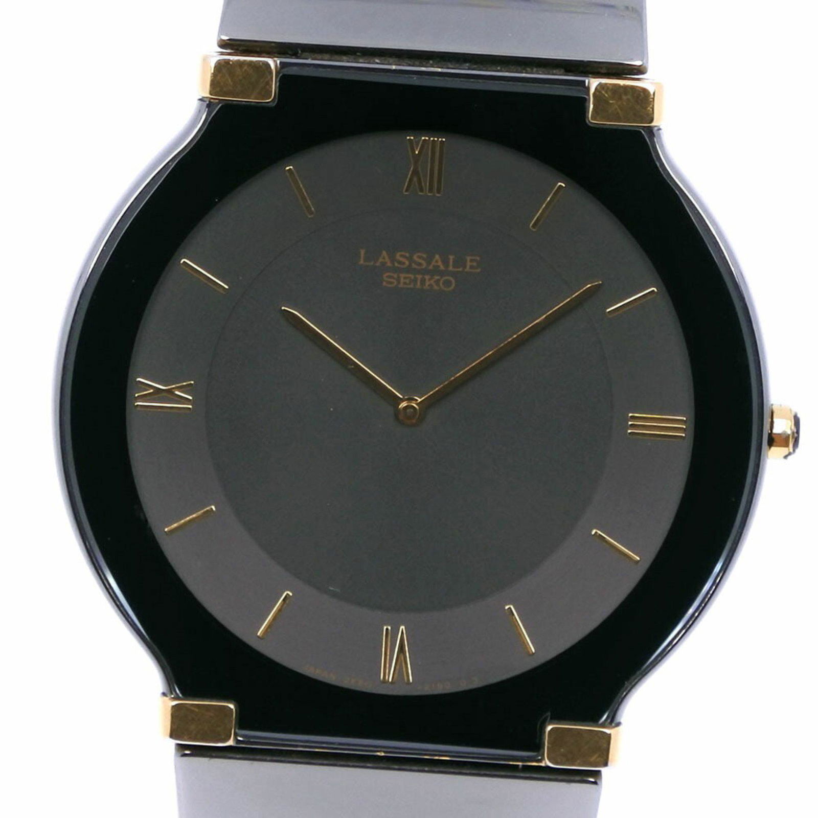 Seiko Lassale 2f50 0680 Stainless Steel Black Quartz Analog Seiko Lassale 2f50 0680 Stainless Steel Black Quartz Analog