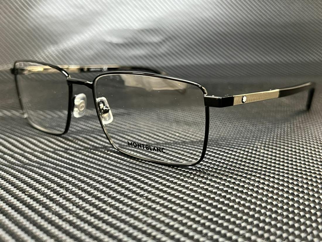 Mont Blanc MB0022O 004 Black Men's Eyeglasses Frame 59-17: Mont Blanc MB0022O 004 Black Men's Eyeglasses Frame 59-17 Brand: Montblanc Bridge Width: 17 mm Frame Color: Black Frame Material: Metal Plastic Gender: Men Lens Socket Width: 59 mm Temple Length: 150