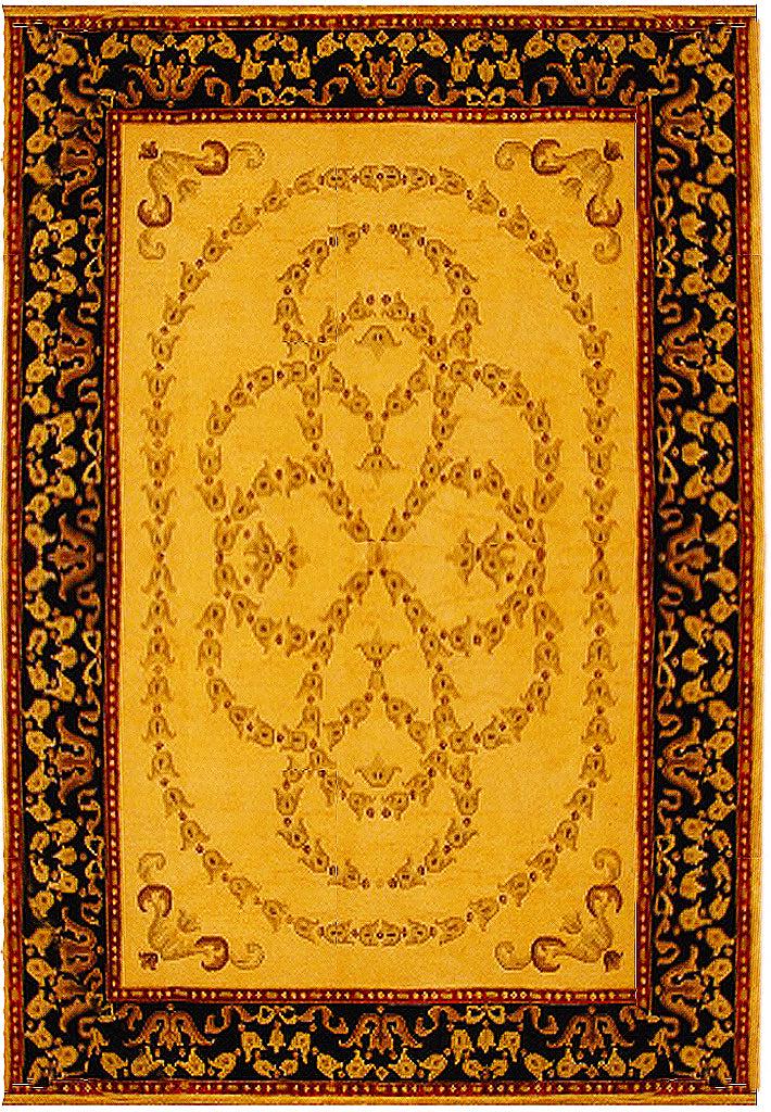 6' x 8' Beige New Nepalese/Tibet Rug 14390: 6' x 8' Beige New Nepalese/Tibet Rug 14390 Size in Feet: Width: 6 x Length: 8 Size in Inches: Width:072 in x Length: 96 in Colors: Beige Black Weave: 100% Handmade Pile: 3/8 Wool Style: Nepali Origin: