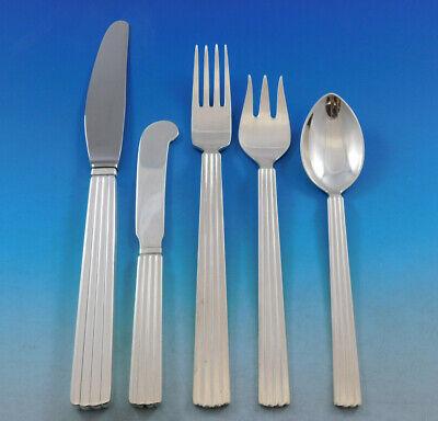Bernadotte by Georg Jensen Sterling Silver Flatware Set Service 40 pcs Dinner: Bernadotte by Georg Jensen Sterling Silver Flatware Set Service 40 pcs Dinner Bernadotte embodies the story of the georg jensen heritage. Designed by prince sigvard bernadotte in 1939, it is the cutle