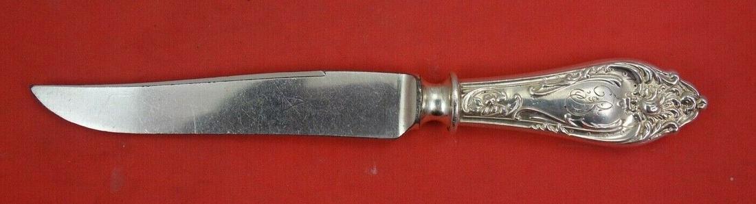 Altair by Watson Sterling Silver Fruit Knife HH SP blade 6 1/4": Altair by Watson Sterling Silver Fruit Knife HH SP blade 6 1/4" Altair by watson sterling silver fruit knife hollow handle silver plated blade 6 1/4" in the pattern altair by watson. It is monogrammed