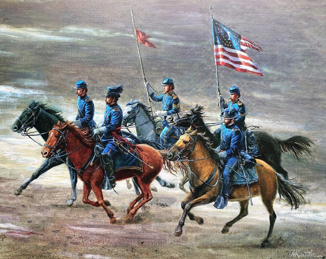 Mort Kunstler Civil War Print - Rush's Lancers Custom Gallery Framed: Mort Kunstler Civil War Print - Rush's Lancers Custom Gallery Framed Features: Framed Matted Region Of Origin: New York USA Custom Bundle: No Personalize: No Handmade: No Item Width: 18 "Title: Rushs