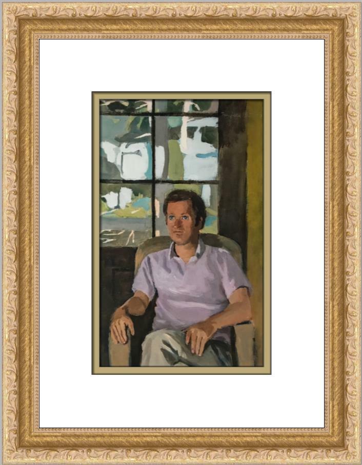 Fairfield Porter John Ashbery Newly Custom Framed Print: Fairfield Porter John Ashbery Newly Custom Framed Print Features: Framed Matted Region Of Origin: united states Item Width: 14 in Title: John Ashberry Production Technique: Offset Lithograph Item Leng