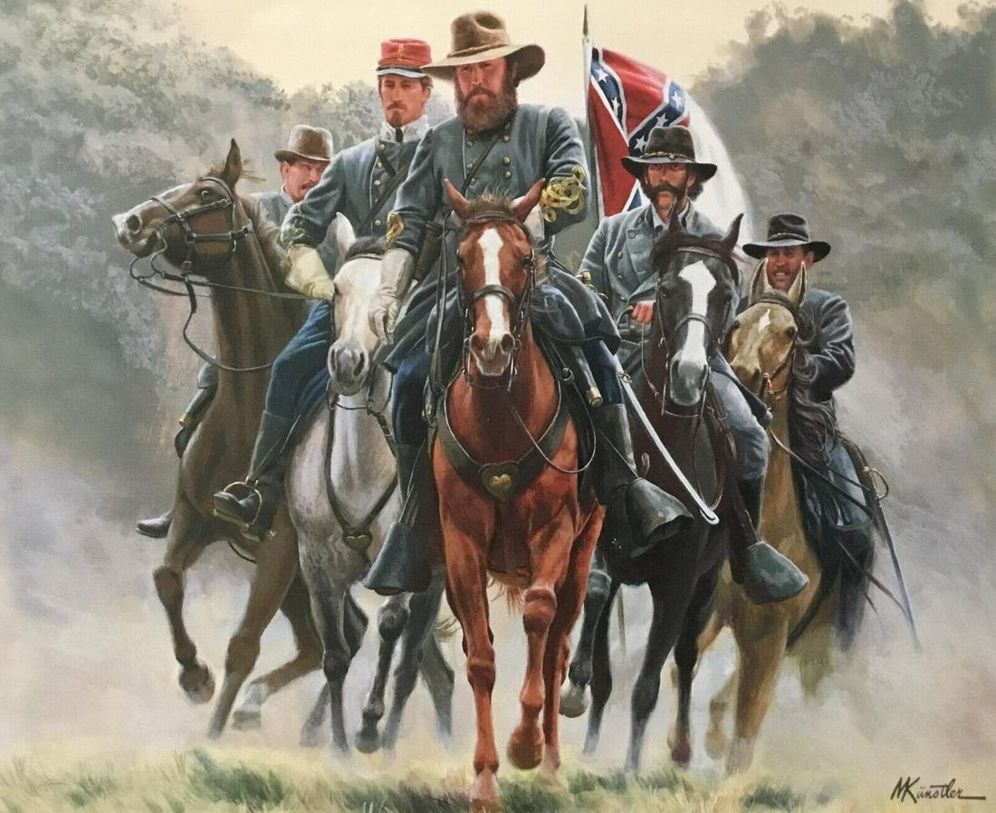 Mort Kunstler Civil War Longstreet at Gettysburg Custom Framed Print: Mort Kunstler Civil War Longstreet at Gettysburg Custom Framed Print Artist: Mort Kunstler Mort Kunstler Unit Of Sale: Single-Piece Work Size: Medium (up to 36in.) Custom Bundle: No Item Length: 12 in