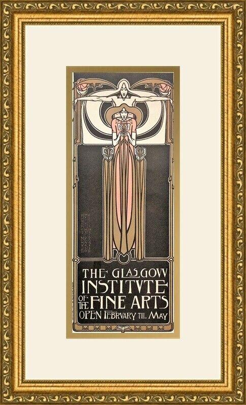 Herbert McNair - The Glasgow European Advertising Print Newly Framed: Herbert McNair - The Glasgow European Advertising Print Newly Framed Features: Framed Matted Region Of Origin: united states Item Width: 14 in Title: The Glasgow Production Technique: Lithography Item