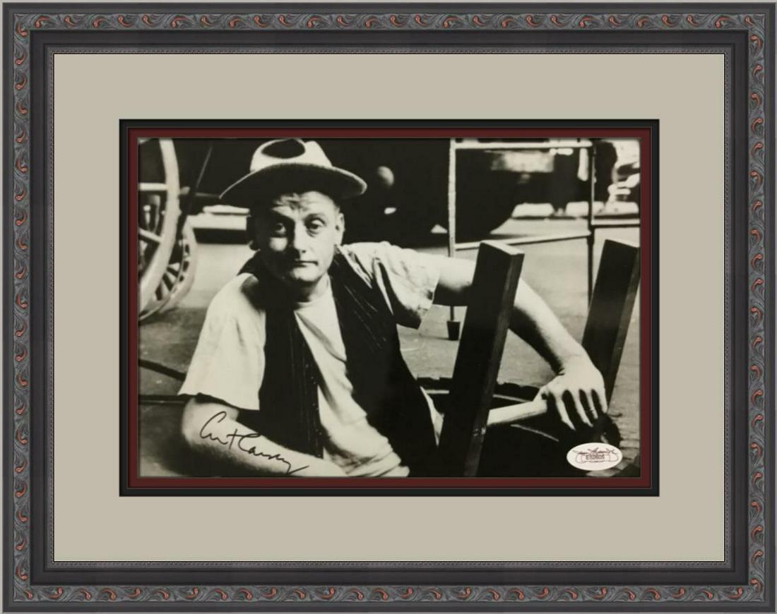 ART CARNEY The Honeymooners Signed Custom Framed B+W PHOTO JSA COA: ART CARNEY The Honeymooners Signed Custom Framed B+W PHOTO JSA COA Modified Item: No Autograph Authentication: James Spence (JSA) Signed: Yes Industry: Television Original/Reproduction: Original Objec