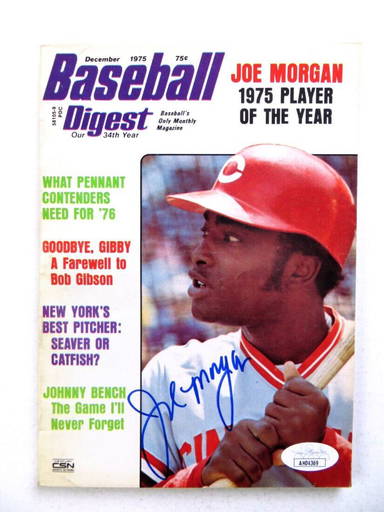 Joe Morgan Autographed Official MLB Baseball Cincinnati Reds