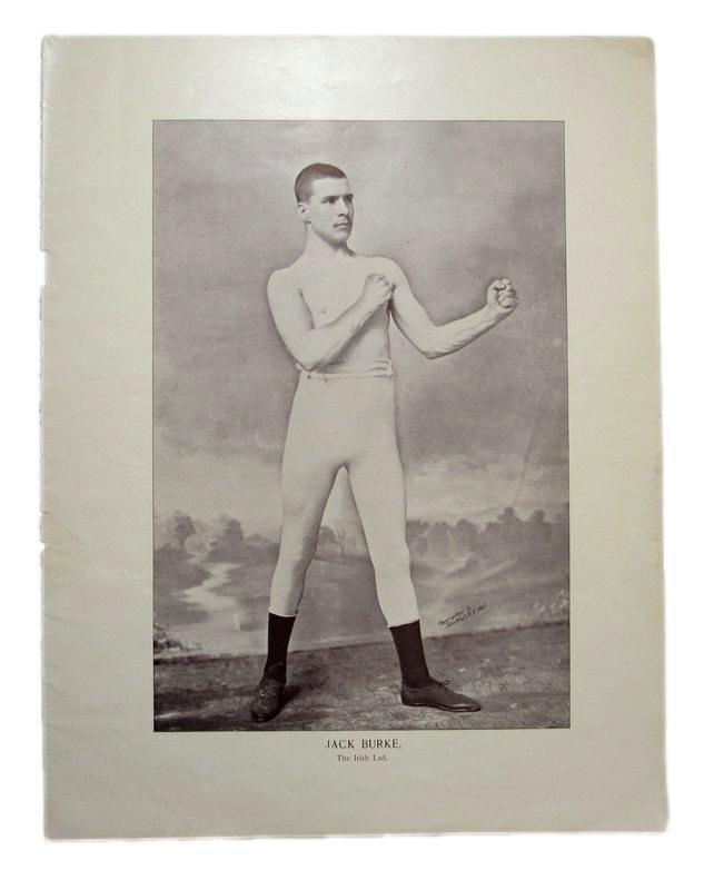 Jack Burke "The Irish Lad" Boxer 1895 Boxing Gladiators 11x15 Supplement Poster: Jack Burke "The Irish Lad" Boxer 1895 Boxing Gladiators 11x15 Supplement Poster Sport: Boxing Product: Photo Original/Reprint: Original Autograph Authentication: Seller League: Boxing Pre-Owned PLEASE