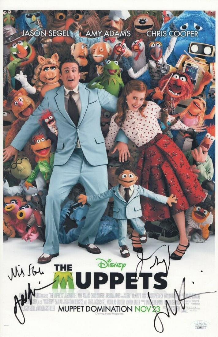 The Muppets Cast Signed Autographed 11X17 Photo Jason Segel Bobin JSA: The Muppets Cast Signed Autographed 11X17 Photo Jason Segel Bobin JSA Industry: Movies Object Type: Photograph Original/Reproduction: Original Signed By: Jason Segel Autograph Authentication: James Sp