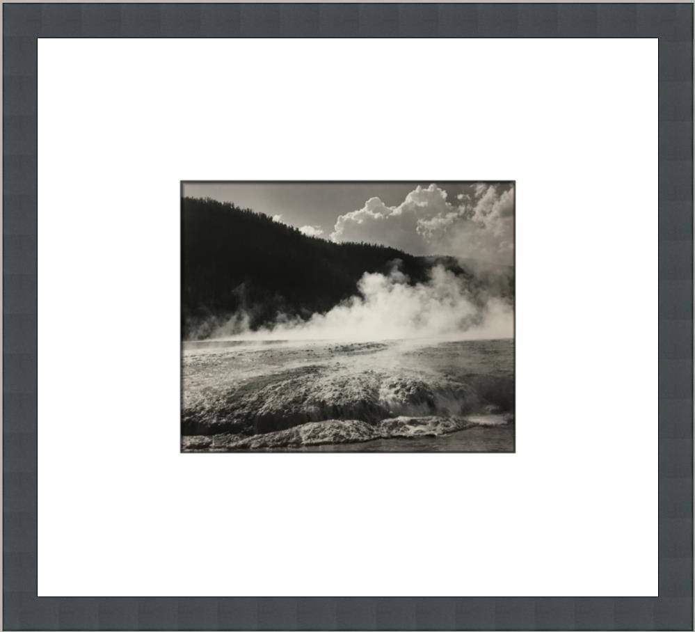 Ansel Adams Firehole River Yellowstone WY Custom Framed Print: Ansel Adams Firehole River Yellowstone WY Custom Framed Print Size: Medium Region Of Origin: usa Artist: Ansel Adams Production Technique: Lithography Framing: Matted & Framed Style: Realism Item Heig