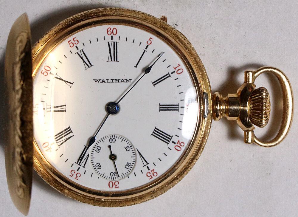 American Waltham Seaside Model 1891 Pocket Watch 0 Size 14k Hunting - Working: American Waltham Seaside Model 1891 Pocket Watch 0 Size 14k Hunting - Working Brand: Waltham Case Color: Yellow Gold Type: Pocket Watch Movement: Mechanical (Manual) Customized: No Dial Color: White I