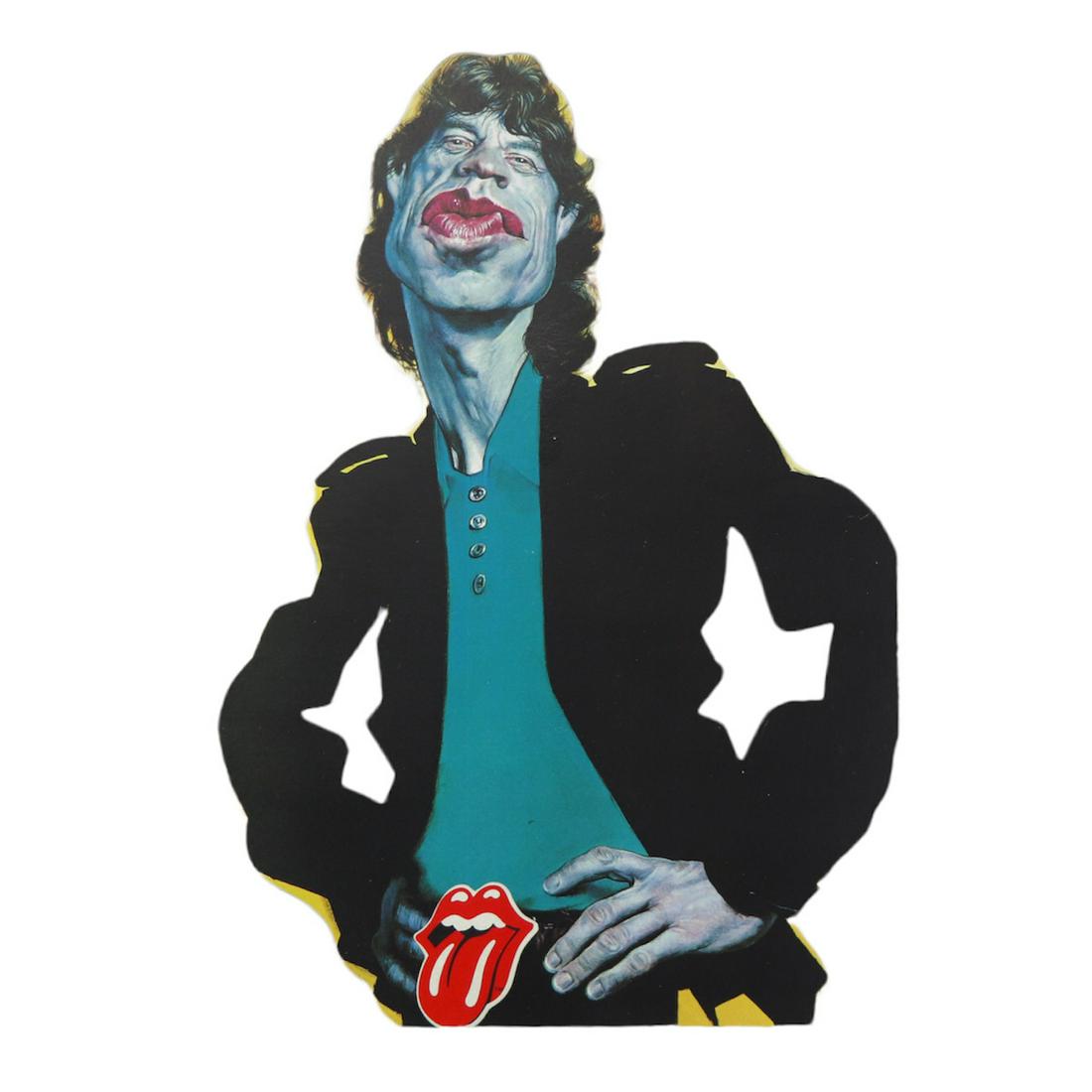 1990s Rolling Stones Mick Jagger Virgin Records Counter Display: 1990s Rolling Stones Mick Jagger Virgin Records Counter Display Original 1990s Rolling Stones Mick Jagger Virgin Records Counter Display . This is a true vintage display not a modern reproduction. Dis