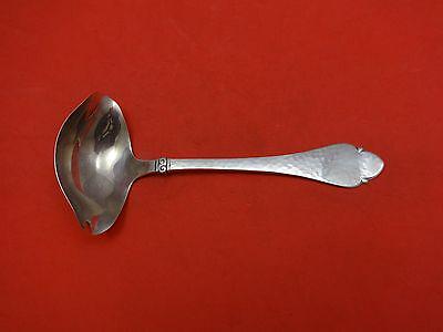 Bernstorff by W&S Sorensen Danish Sterling Gravy Ladle Hand Hammered 6 7/8": Bernstorff by W&S Sorensen Danish Sterling Gravy Ladle Hand Hammered 6 7/8" Bernstorff by w&s sorensen (danish silver) sterling silver gravy ladle hand hammered with double spout (monogrammed w/ axa m