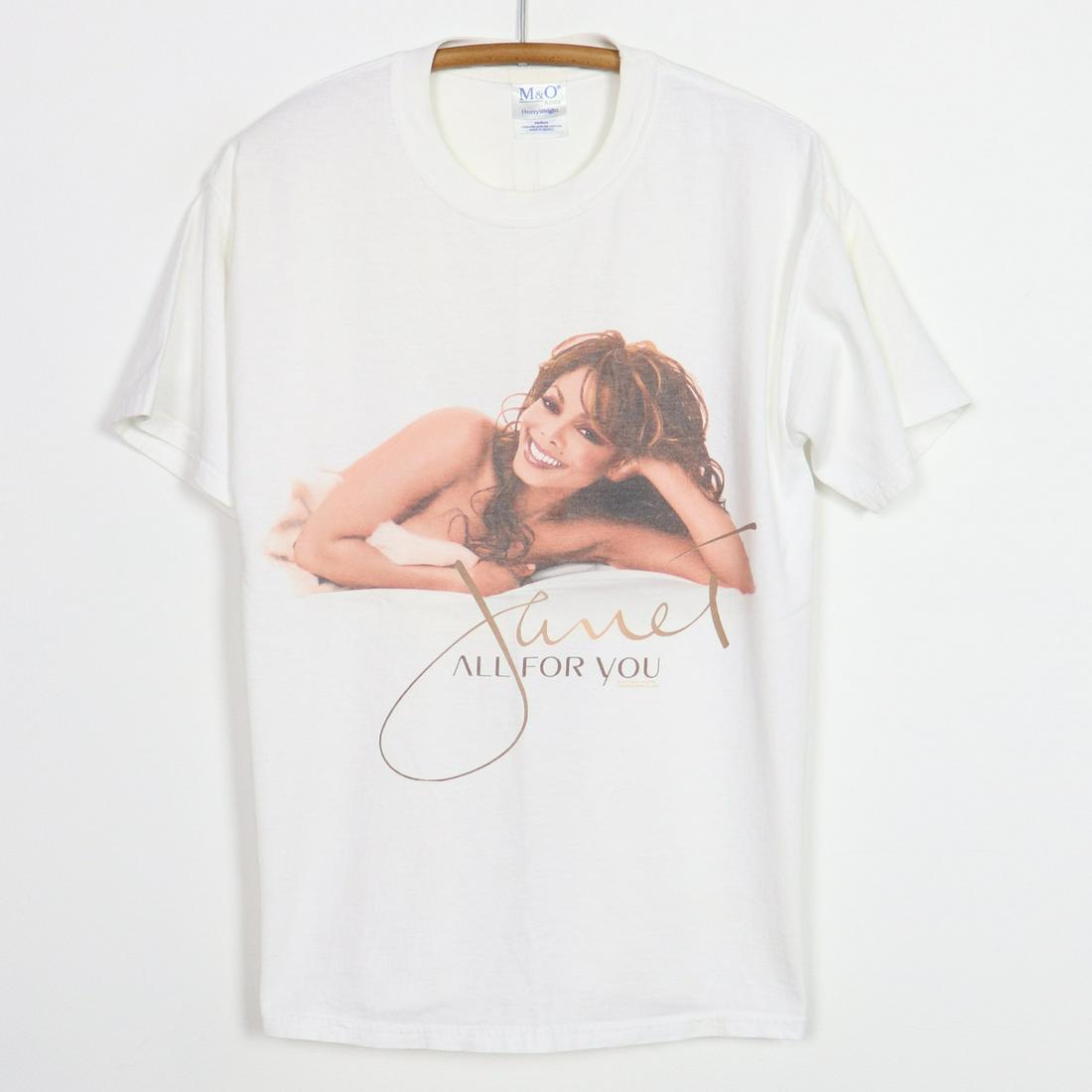 Vintage Janet Jackson World Tour 2001 All For You T-Shirt iuu.org.tr