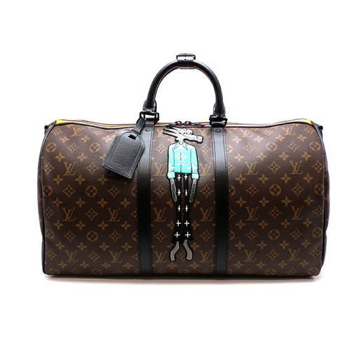 Louis Vuitton Keepall Bandouliere 50 Monogram Shadow Black in Embossed  Leather with Matte Black Hardware - US