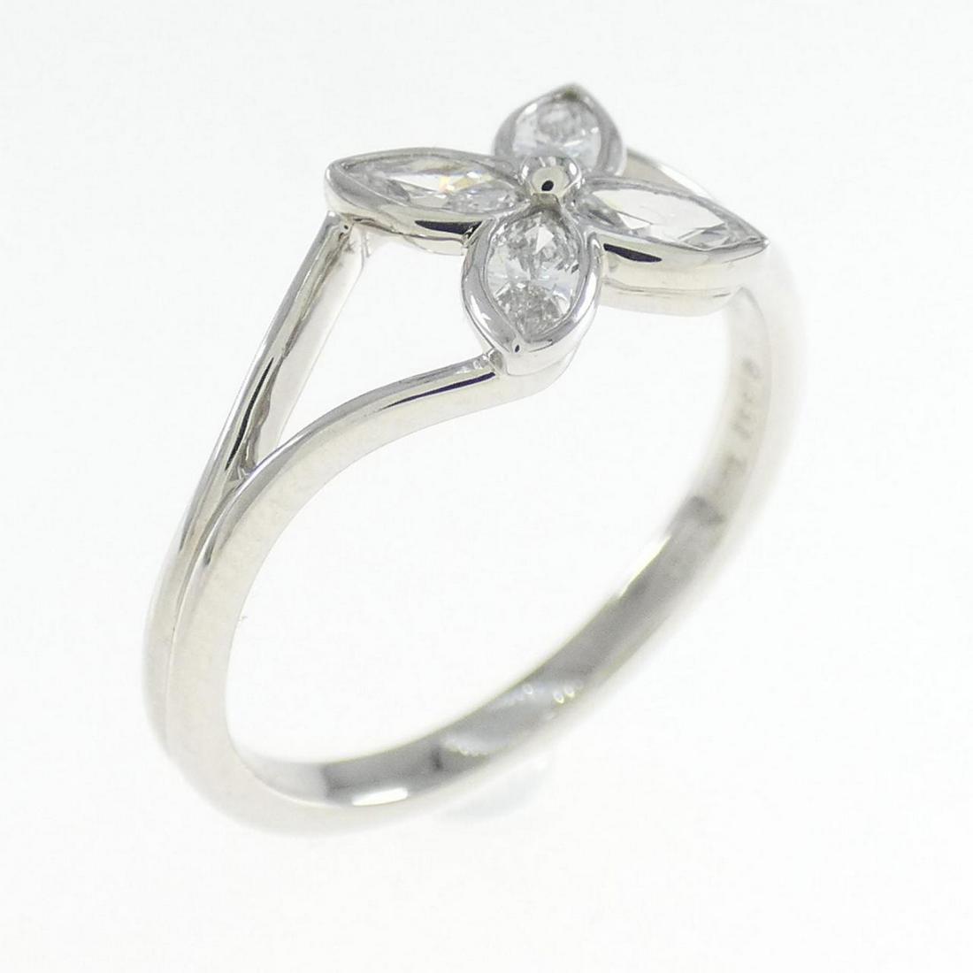 TIFFANY Victoria Ring: TIFFANY Victoria Ring Brand: TIFFANY Style: Ring Material: Platinum "Gender: Ladies" Size: 8.0 (JPN size) Accessories: No accessories Main Stone: Diamond Weight: Weight about:2.6g Actualsize: Max W: 7