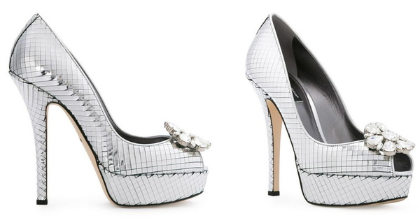 Dolce Gabbana Handmade Iconic Jeweled High Heels Pumps Shoes Sandal Shoes 37