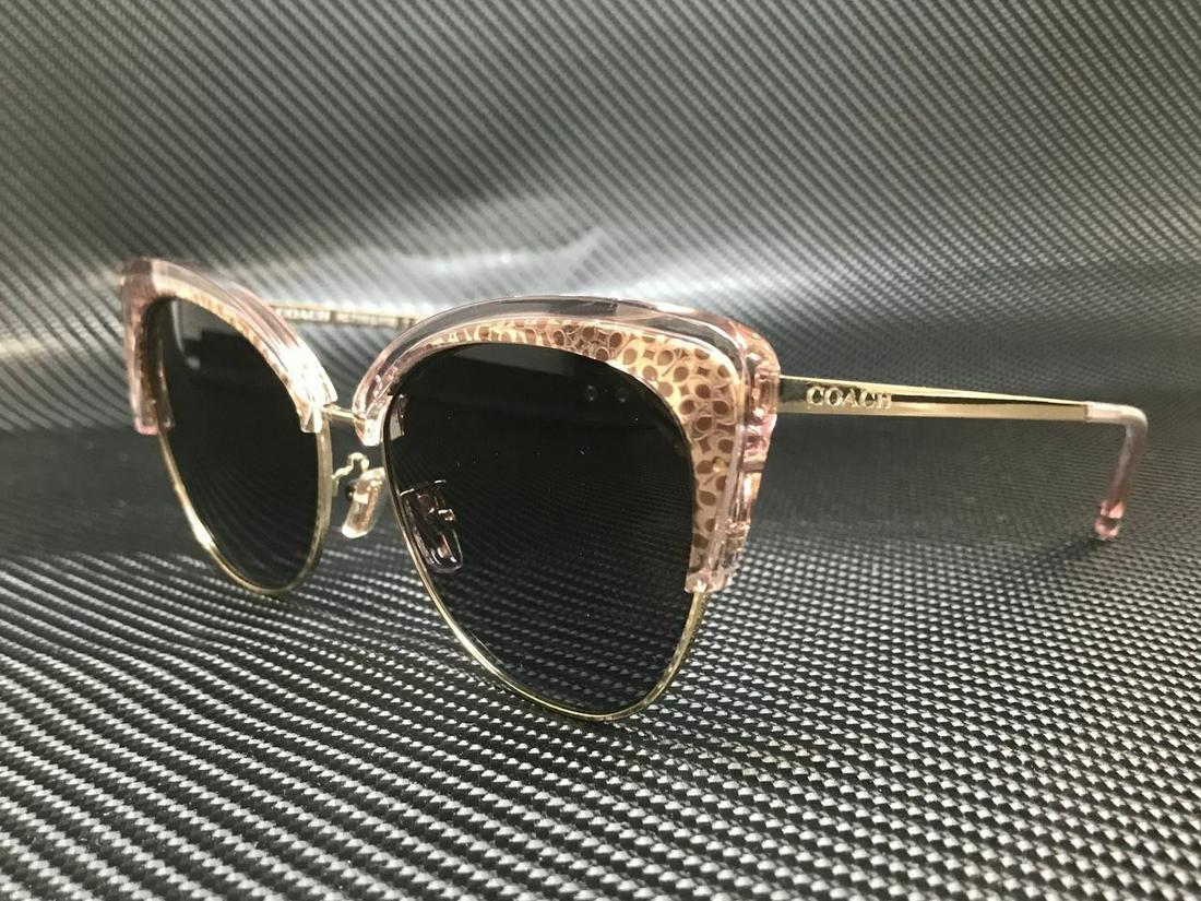 COACH HC7110 55758G Pink/Light Gold Cat Eye Women's 55 mm Sunglasses: COACH HC7110 55758G Pink/Light Gold Cat Eye Women's 55 mm Sunglasses Brand: Coach Frame Color: Gold Style: Cat Eye Type: Sunglasses New The Mynt Guarantee: All items in this auction are guaranteed to