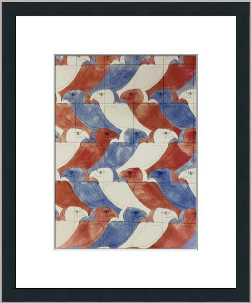 M.C. Escher - Symmetry Drawing E17 Custom Gallery Framed Print: M.C. Escher - Symmetry Drawing E17 Custom Gallery Framed Print Features: Framed Matted Region Of Origin: united states Item Width: 16 in Title: Symmetry Drawing E17 Production Technique: Lithography I