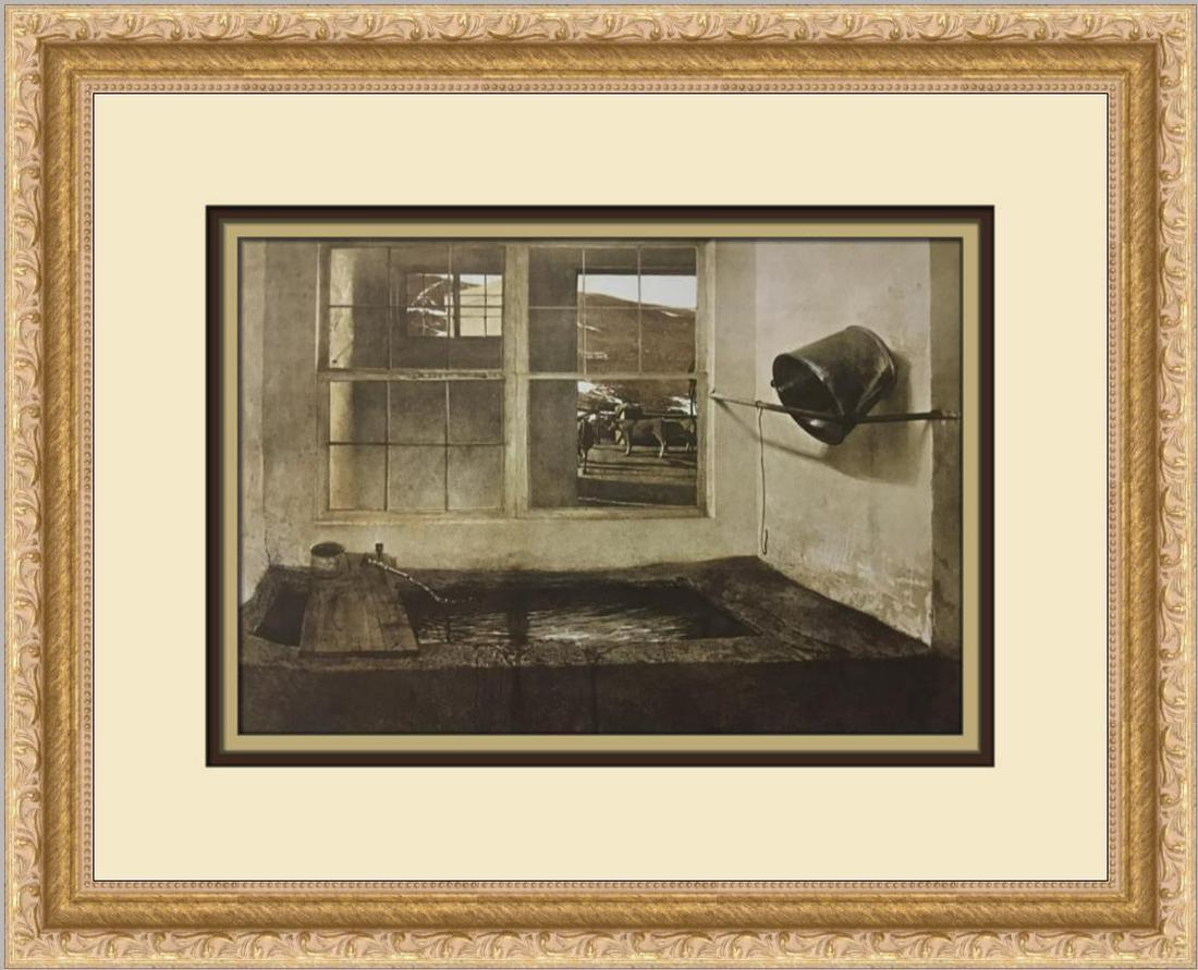 Andrew Wyeth Spring Fed Custom Framed Print: Andrew Wyeth Spring Fed Custom Framed Print Size: Medium (up to 36in.) Region Of Origin: United States Artist: Andrew Wyeth Production Technique: Lithography Framing: Matted & Framed Style: Realism It