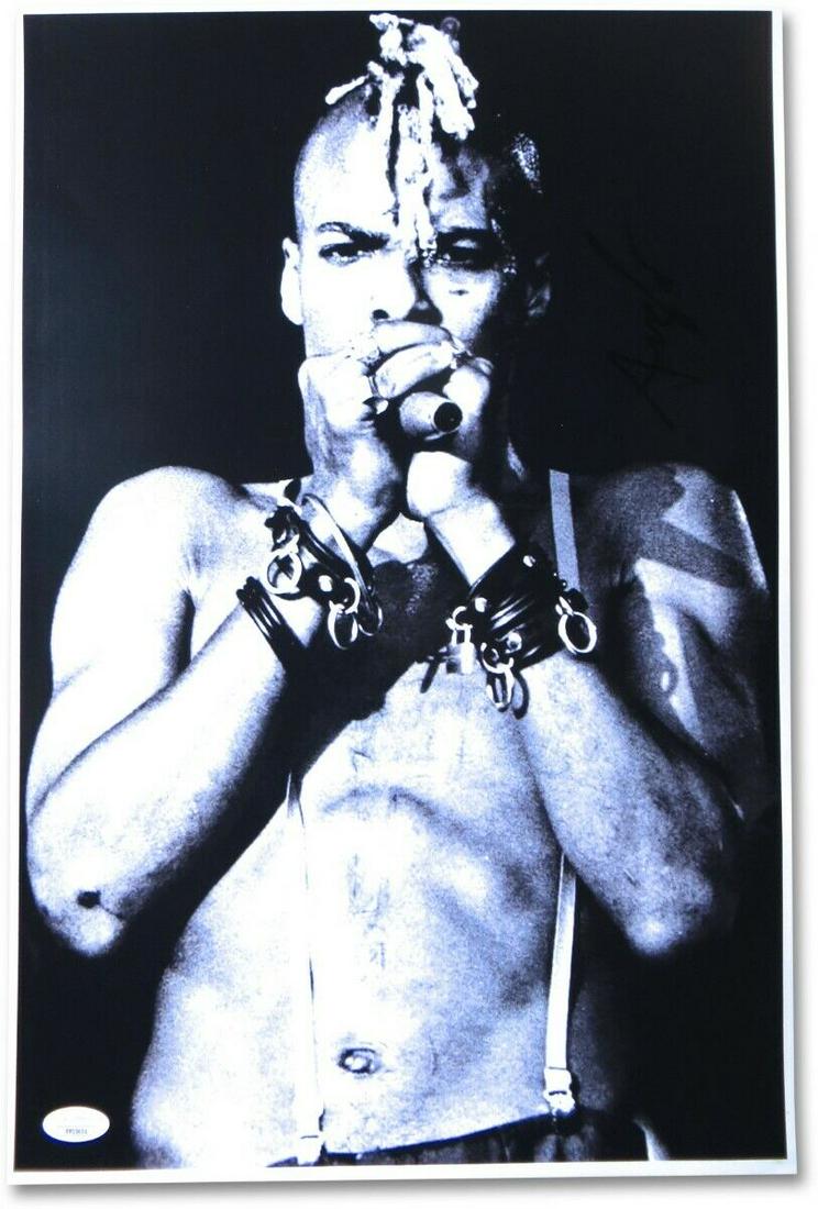 Angelo Moore Autographed 12X18 Photo Fishbone Singer B/W Close-Up JSA: Angelo Moore Autographed 12X18 Photo Fishbone Singer B/W Close-Up JSA Industry: Music Object Type: Photograph Original/Reproduction: Original Autograph Authentication: James Spence (JSA) Player: Angel