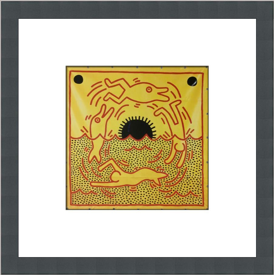 Keith Haring Untitled IV Custom Framed Print: Keith Haring Untitled IV Custom Framed Print Size: Medium (up to 36in.) Region Of Origin: united states Artist: Keith Haring Production Technique: Lithography Framing: Matted & Framed Style: Pop Art I