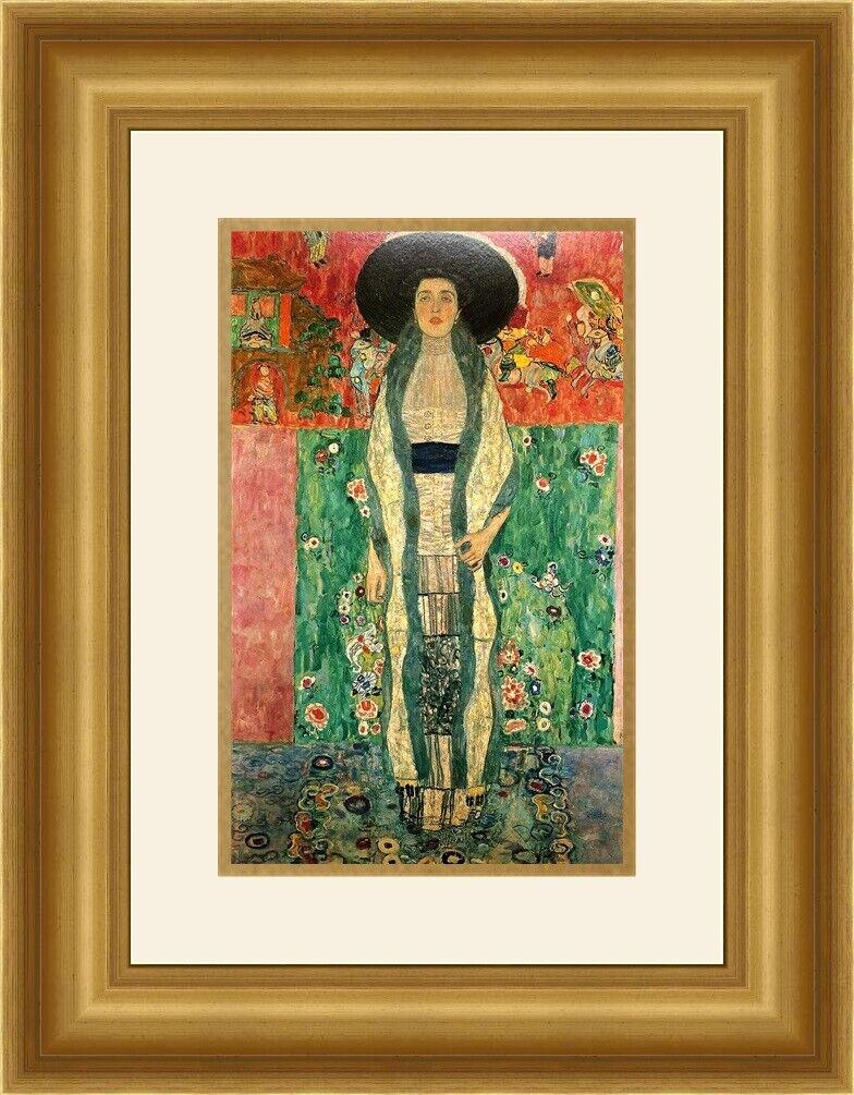 Gustav Klimt Print -Portrait of Adele Bloch-Bauer II Custom Framed: Gustav Klimt Print -Portrait of Adele Bloch-Bauer II Custom Framed Features: Framed Matted Region Of Origin: united states Item Width: 14 in Title: Portrait of Adele Bloch-Bauer II Production Techniqu