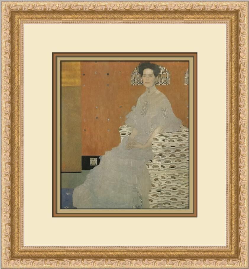 Gustav Klimt Fritza Riedler Custom Framed Print: Gustav Klimt Fritza Riedler Custom Framed Print Unit Of Sale: Single Piece Artist: Gustav Klimt Size: Medium Custom Bundle: No Item Length: 13 in Region Of Origin: United States Framing: Matted & Fram