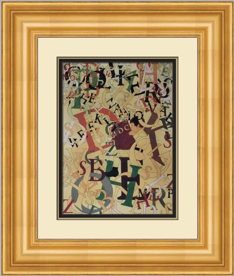 Maxfield Parrish Alphabet Custom Framed Print: Maxfield Parrish Alphabet Custom Framed Print Artist: Maxfield Parrish Unit Of Sale: Single Piece Size: Medium Custom Bundle: No Item Length: 19 in Region Of Origin: united states Framing: Matted & Fr