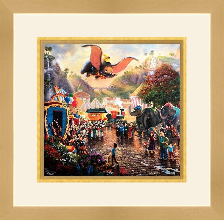 Thomas Kinkade Disney - Dumbo Custom Gallery Framed Print: Thomas Kinkade Disney - Dumbo Custom Gallery Framed Print Features: Matted and Framed Region Of Origin: united states Item Width: 18 in Title: Disney Dumbo Production Technique: Lithography Item Lengt