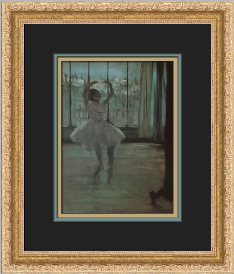 Edgar Degas Dancers Posing for a Photograph Custom Framed Print: Edgar Degas Dancers Posing for a Photograph Custom Framed Print Size: Medium Region Of Origin: United States Artist: Edgar Degas Production Technique: Offset Lithograph Framing: Matted & Framed Style: